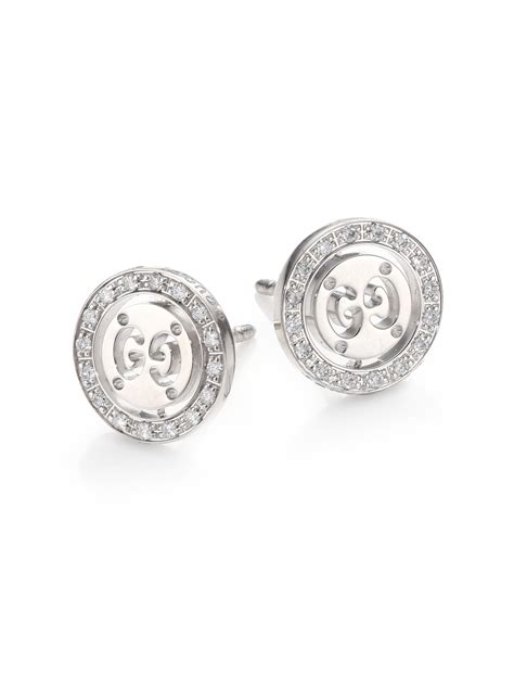 gucci diamond earings|gucci diamond stud earrings.